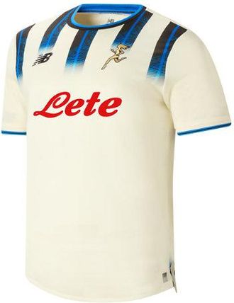New Balance Uomo Atalanta BC Away Short Sleeve Jersey in Nero, Poliestere, Taglia M