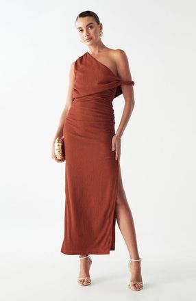 BWLDR Crest Maxi Dress in Copper at Nordstrom, Size 12