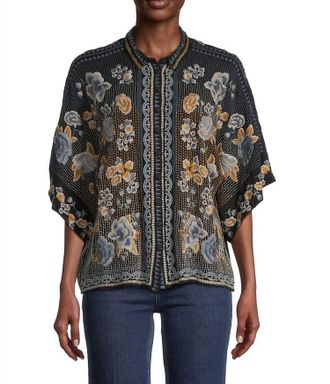 Johnny Was Minerva Blouse In Black