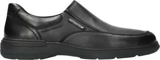 Mephisto Zwarte Leren Mocassin voor Heren - Heren - Loafers - Zwart - 47 1/2 EU - Leer - Schoenen