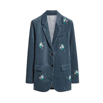 Forte_Forte Chaqueta de pana acanalada Bouquet - Jackets - Mujer - Gris - M
