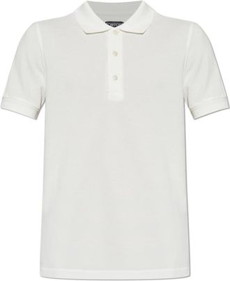 Tom Ford Piquet Polo - Heren - Polos - Wit - 3XL - Katoen - Tops