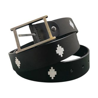 Marcelo Burlon Belts, unisex, Black, Size: ONE SIZE Logo Belt