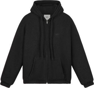 Arte Giacca con cappuccio in lana cotta - - Sweatshirts & Hoodies - Uomo - Nero - M