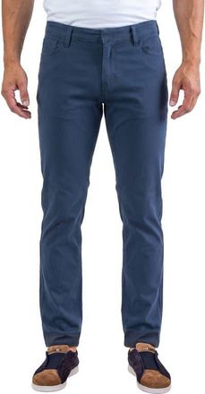 Maceoo Marthyr Stretch Trousers in Blue at Nordstrom, Size 30