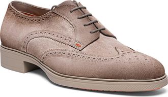 Santoni Easy Wingtip Brogue Derby in Brown at Nordstrom Rack, Size 10.5