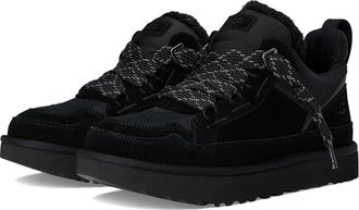 UGG Lowmel 1170750-BLK Sneakers Mens Black Suede Lace-Up Casual Shoes GUG102