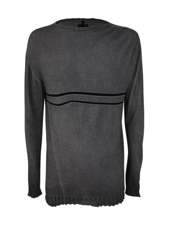 MD75 Striped Round Neck Pullover