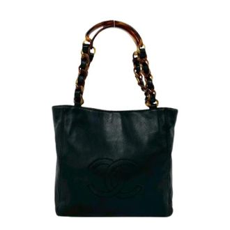 Chanel Bolso de mano Pre-owned de piel de cordero - Pre-owned - Mujer - Negro - ONE SIZE