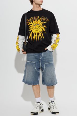 Amiri Oversize T-shirt, Mens, Black