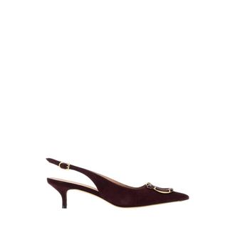 Ferragamo Sara 40 Pumps - Dames - Schoenen - Paars - Maat: 35 1/2 EU Leer
