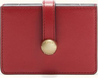 Furla Sfera Porta Carte Di Credito M Lacca Pelle Di Vitello Morbida Donna