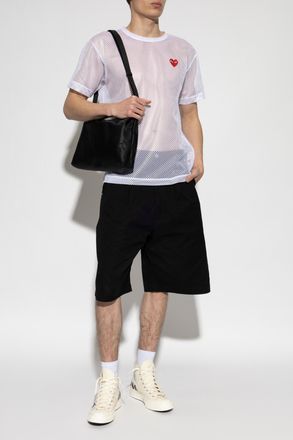 Comme Des Gar&ccedil;ons Comme Des Gar&ccedil;ons Play Transparent T-shirt, Mens, White