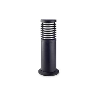 Netlighting Nott 1 Light Small Outdoor Bollard Light Black IP65 E27