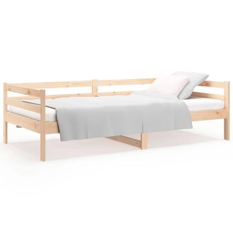 Berkfield Home Day Bed 80x200 cm Solid Wood Pine in Light Tan