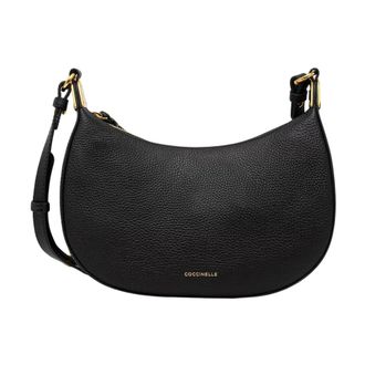 Coccinelle Tassen, Dames, Zwart, ONE Size, Leer, Schoudertassen