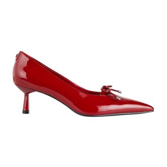Cosmoparis Schoenen, Dames, Rood, 36 EU, Leer, Puntige Neus Lakleren Pump