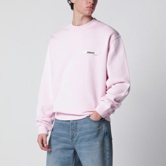 Jacquemus Pink sweatshirt with Gros Grain logo