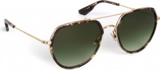 Krewe Unisex Baker Sunglasses In 12K Titanium / Patagonian