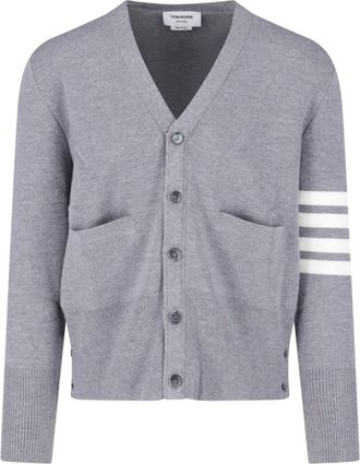 Thom Browne Cardigan In Lana Vergine 4 Bar