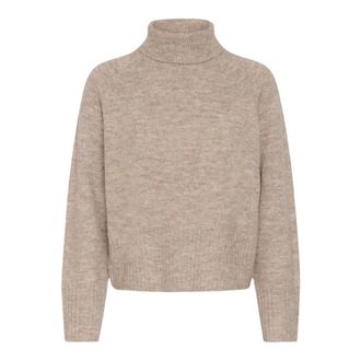 Kaffe Maglione Dolcevita - - Knitwear - Donna - Beige - S