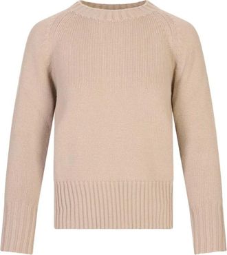 Fedeli Truien & Vesten, Dames, Beige, XS, Round-neck Truien