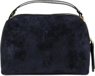 Gianni Chiarini Alifa Suede Tote - Dames - Tassen - Blauw - Maat: ONE Size Su&egrave;de