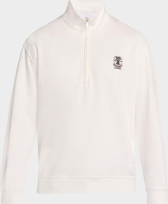 Brunello Cucinelli Men & apos;s Cotton-Blend Quarter-Zip Sweatshirt