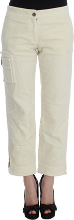 Ermanno Scervino Cotton Capri Cropped Cargo Womens Pants (Pre-Owned)