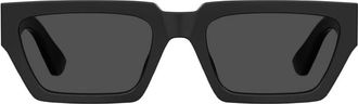 Moschino Grey Rectangular Mens Sunglasses MOS166/S 0807/IR 55