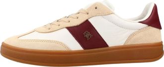 Tommy Hilfiger Schoenen, Dames, Veelkleurig, 40 EU, Leer, Premium Heritage Sneaker
