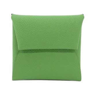 Herm&egrave;s Bastia Celeste Vert Epsom Leather Coin Purse/Coin Case (Pre-Owned)