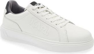 Karl Lagerfeld Side Karl Low Top Sneaker in White at Nordstrom Rack, Size 11.5