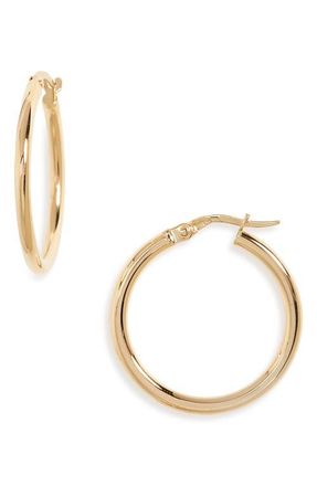 Roberto Coin Hoop Earrings in Yg at Nordstrom