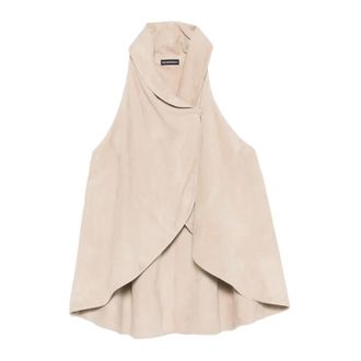 Emporio Armani Vests, female, Beige, Size: XS Vests