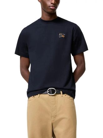 Burberry Check T-Shirt - Navy