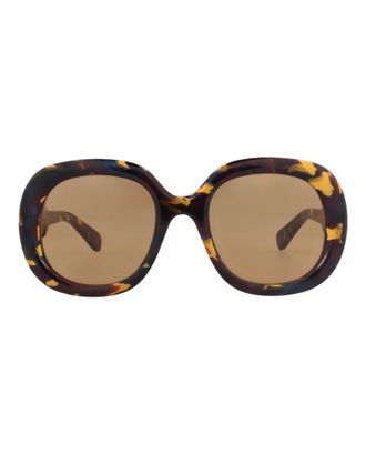 Chlo&eacute; Square-Frame Recycled Acetate Sunglasses