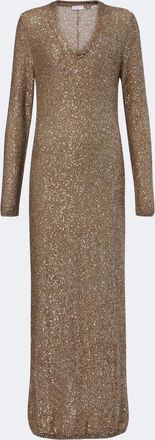 Brunello Cucinelli Sequined maxi dress