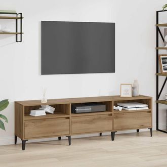 vidaXL Vidaxl - Mobile Tv Rovere Artigianale 150 X 30 X 44.5 Cm