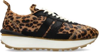 Lanvin Bumpr Sportschoenen - Dames - Sneakers - Bruin - 38 EU - Leer - Schoenen