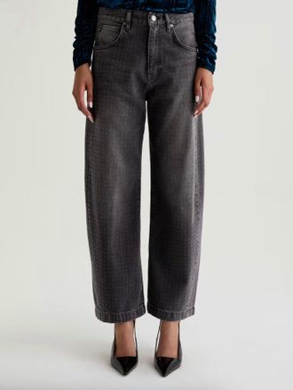 AG - Adriano Goldschmied Hattie High Rise Barrel Jeans In Star Light