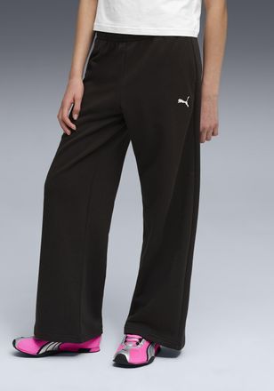 Puma Trainingshose PUMA ESS WIDE LEG PANTS TR G, Damen, Gr. 128, N-Gr, puma schwarz, Sweatware, Obermaterial: 68% Baumwolle, 32% Polyester, unifarben, regu