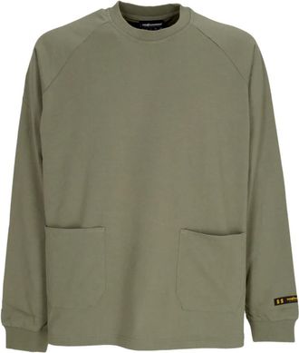The Hundreds T-shirt met lange mouwen en ronde hals - Heren - Sweatshirts - Groen - S - Katoen - Hoodies & sweatvesten
