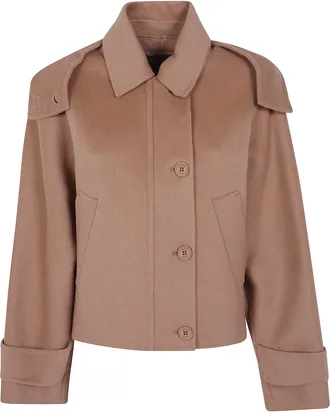 Twin-Set Jacket Caban Tobacco Brown
