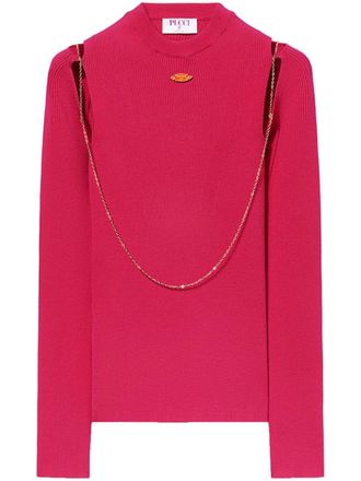Pucci Top con decorazione - Rosa