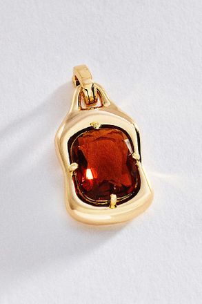 Anthropologie By Anthropologie Rectangle Crystal Charm