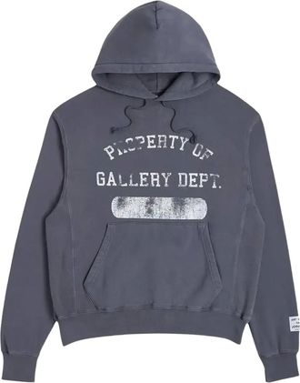Gallery Dept. Felpa Navy/White con cappuccio e logo Property - Blu