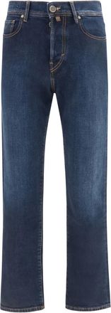 Jacob Cohen Blue Mid Rise Jeans