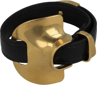 Ferragamo Sculptural Accent Leather Bracelet
