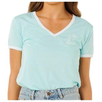 Rip Curl Hotel Malibu V-Neck T-Shirt f&uuml;r Damen | grau